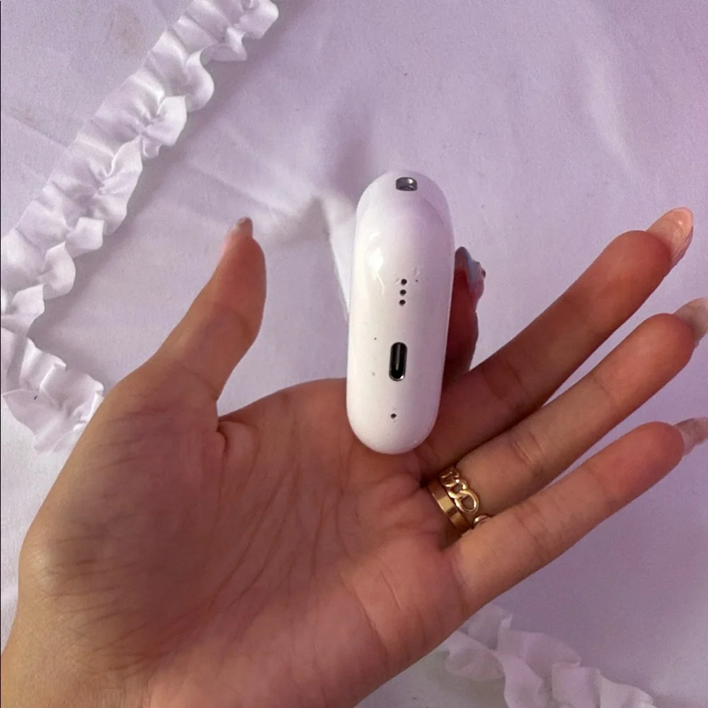 Apple Airpods pro 2nd gen CASE ONLY Glossy White Earbuds Case WITHOUT AIRPODS